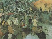 Vincent Van Gogh Spectators in the Arena at Arles (nn04) painting